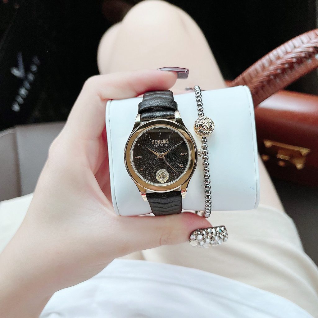 Đồng hồ nữ dây da Versus Versace