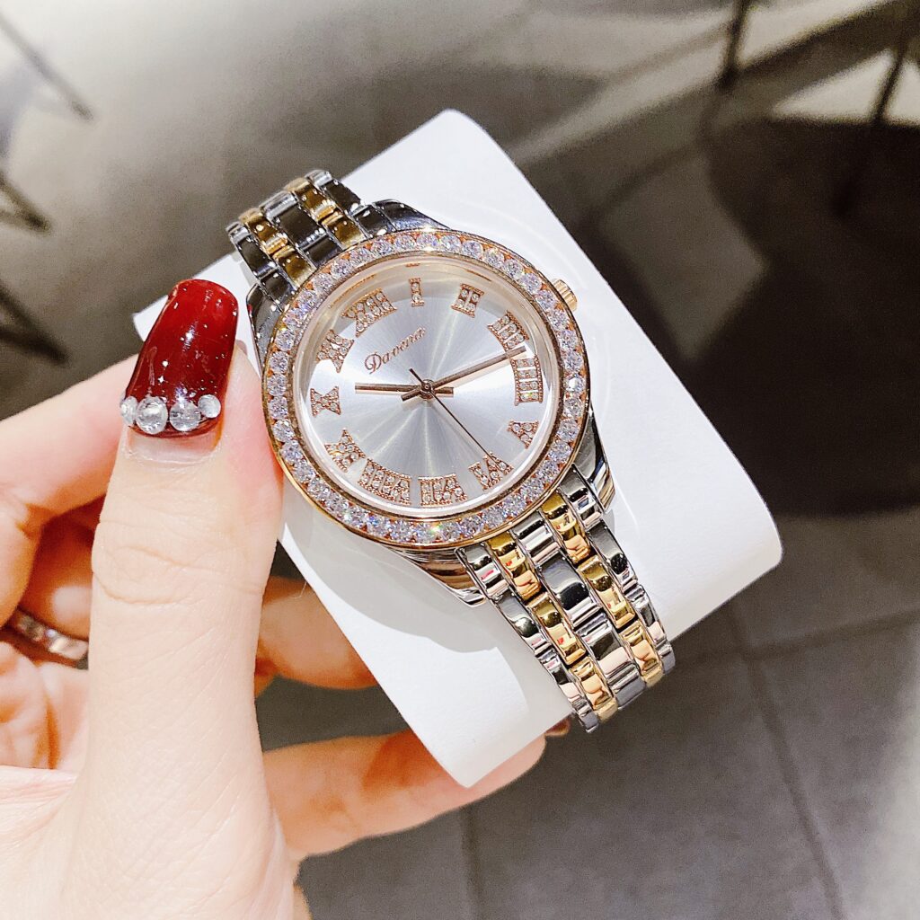 Đồng hồ nữ Davena tiểu rolex chính hãng đính đá Swarovski 36mm (1)