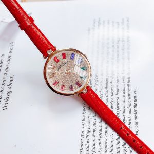 Đồng hồ nữ dây da Melissa màu đỏ