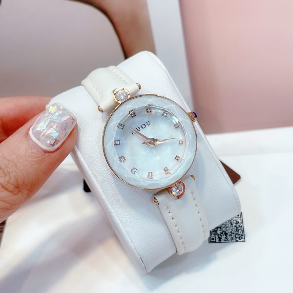 Đồng hồ Guou màu trắng