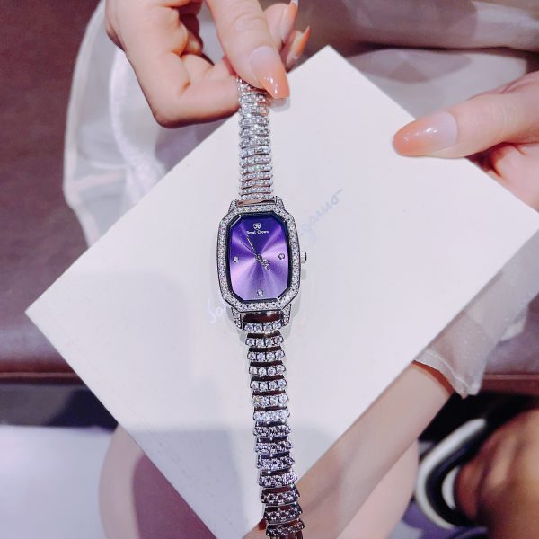 Đồng hồ Royal Crown nữ dây kim loại đính đá