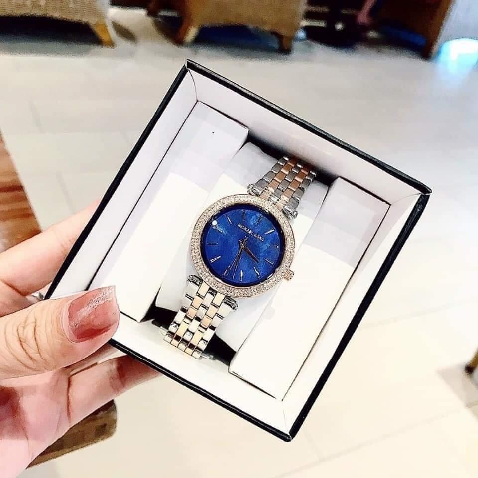 Đồng hồ Michael Kors nữ chính hãng MK3651 mặt xanh dương