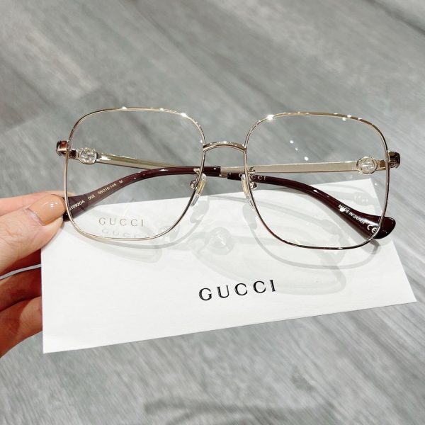 Gọng Kính Cận Gucci Chính Hãng Unisex Nam Nữ Lens 56/16/145cm