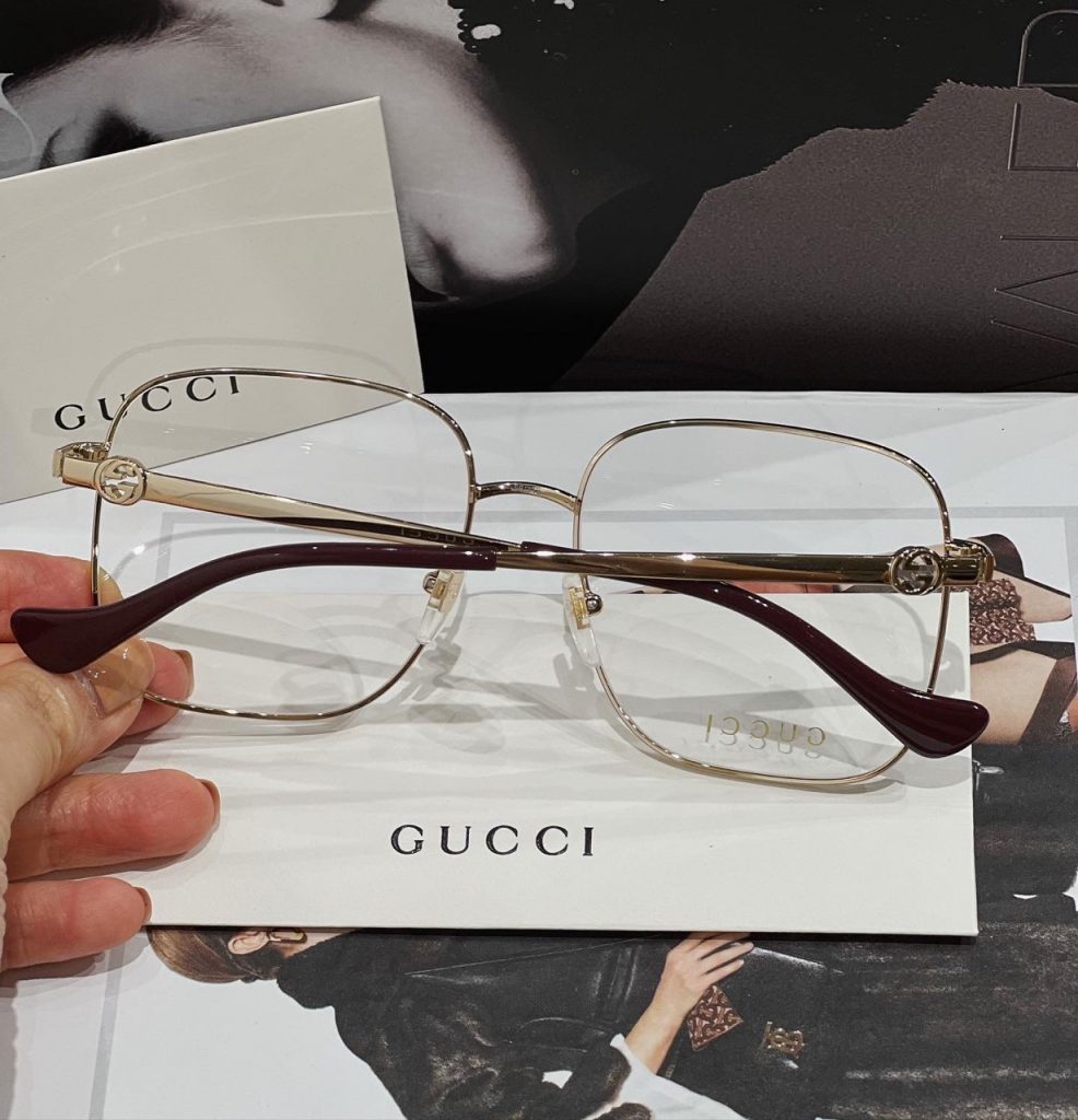 Gọng Kính Cận Gucci Chính Hãng Unisex Nam Nữ Lens 56/16/145cm