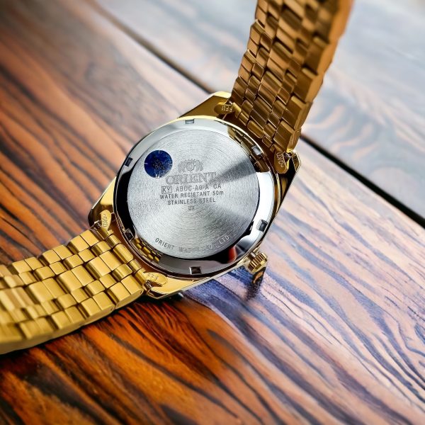 Đồng hồ nam chính hãng Orient RA-AB0023G19B vỏ vàng mặt vàng 39mm