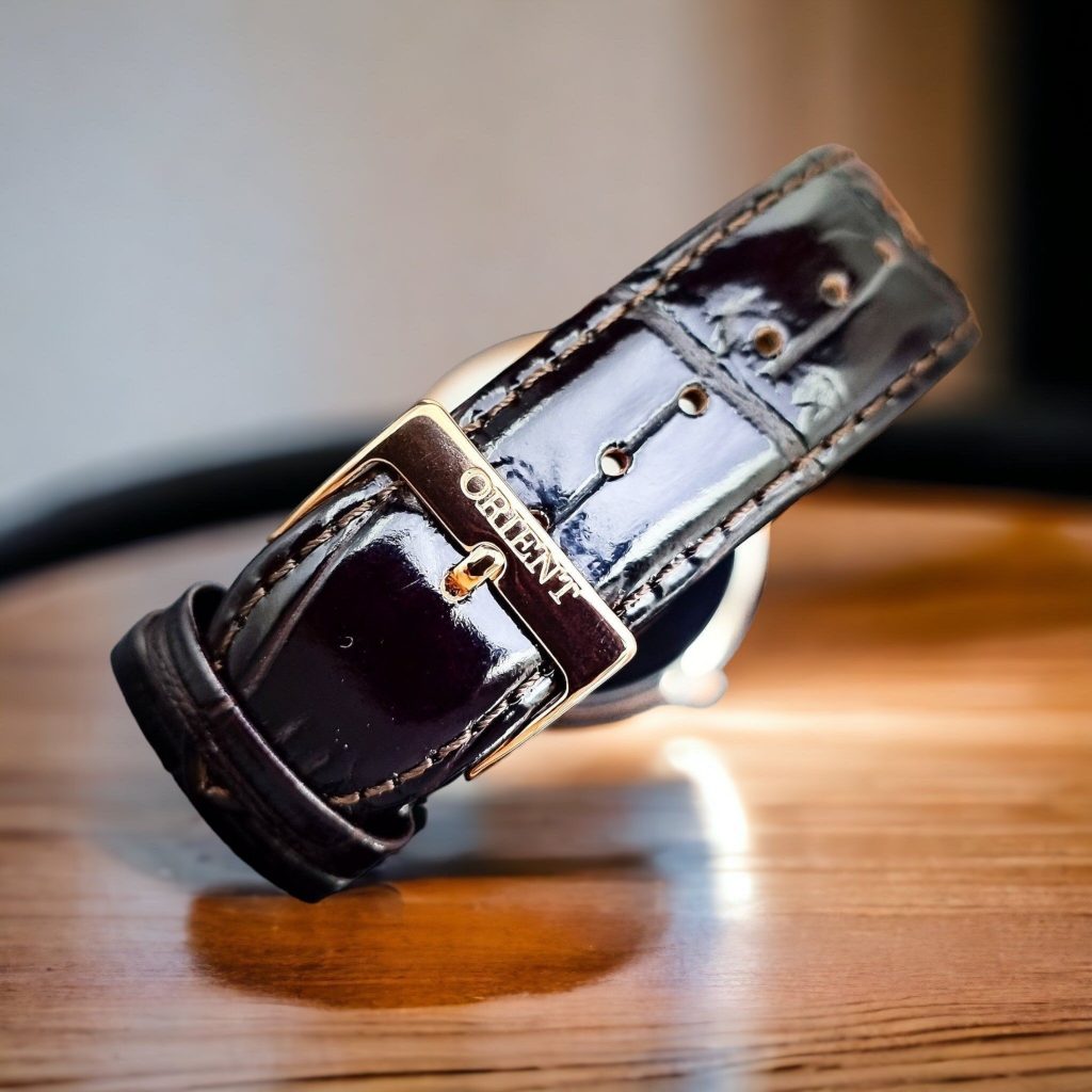 Đồng hồ nam chính hãng Orient FUG1R005W6 dây da mặt trắng lịch sự 40mm