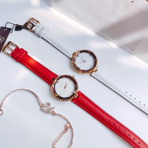 Đồng hồ nữ chính hãng Guou mặt số tròn thiết kế góc cạnh tinh xảo 36mm