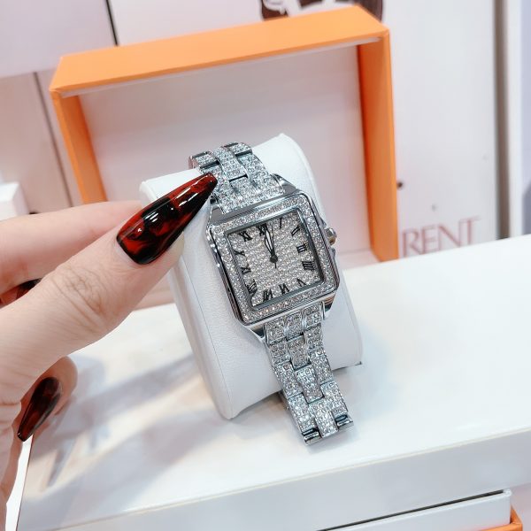Đồng hồ nữ chính hãng Davena D61151 đính full màu trắng cao cấp 35mm