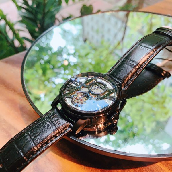 Đồng hồ nam chính hãng Thomas Earnshaw dây da cao cấp mặt số thiết kế 42mm