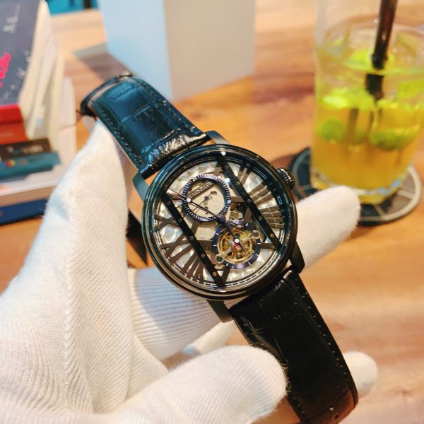 Đồng hồ nam chính hãng Thomas Earnshaw dây da cao cấp mặt số thiết kế 42mm