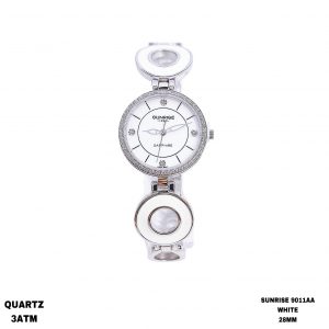 Đồng hồ nữ chính hãng Sunrise 9011AA dây thép thiết kế hình tròn 32mm
