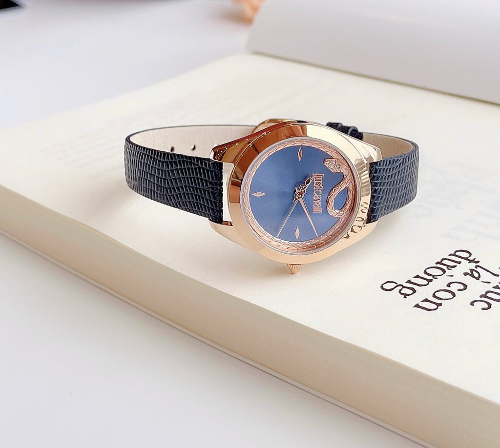 Đồng hồ nữ chính hãng Just cavalli rắn cuộn trên mặt số độc đáo 32mm