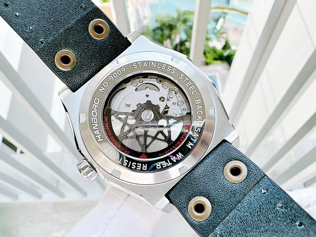 Đồng hồ nam chính hãng Hanboro Dây Silicon bền bỉ trẻ trung 42mm