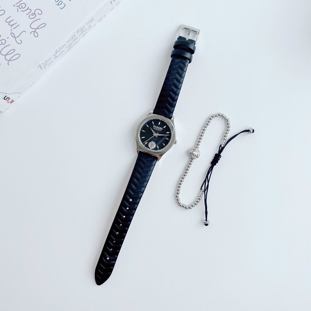 Đồng hồ nữ chính hãng Versus thiết kế đơn giản tặng kèm lắc tay 34mm