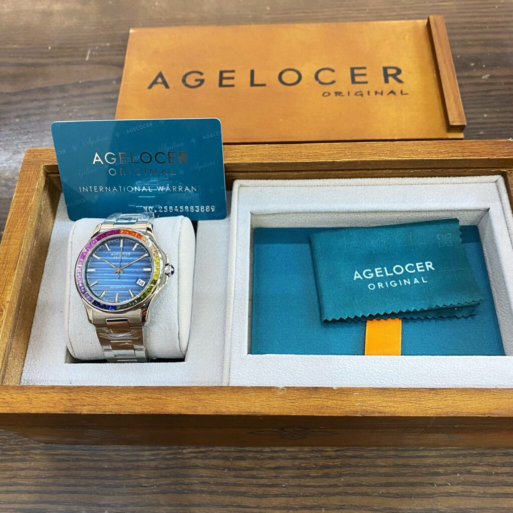 Đồng hồ nam chính hãng Agelocer Baikal 6303F9 niềng đá 10 màu 40mm