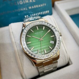 Đồng hồ nam chính hãng Agelocer Baikal 6305E9 mặt số màu xanh lá 40mm