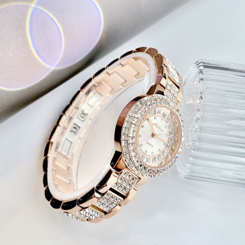 Đồng hồ nữ chính hãng Melissa F6356 đính đá swarovski bling bling 34mm