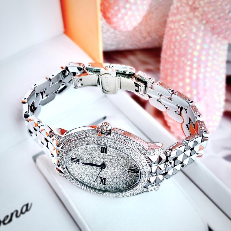 Đồng hồ nữ chính hãng Davena 61652 thiết kế dây đeo zích zắc bắt mắt 35mm