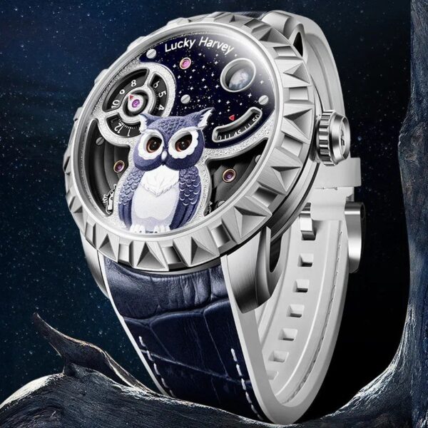 Đồng Hồ Lucky Harvey Owl Luminous dial Limited Edition Chính Hãng (1)