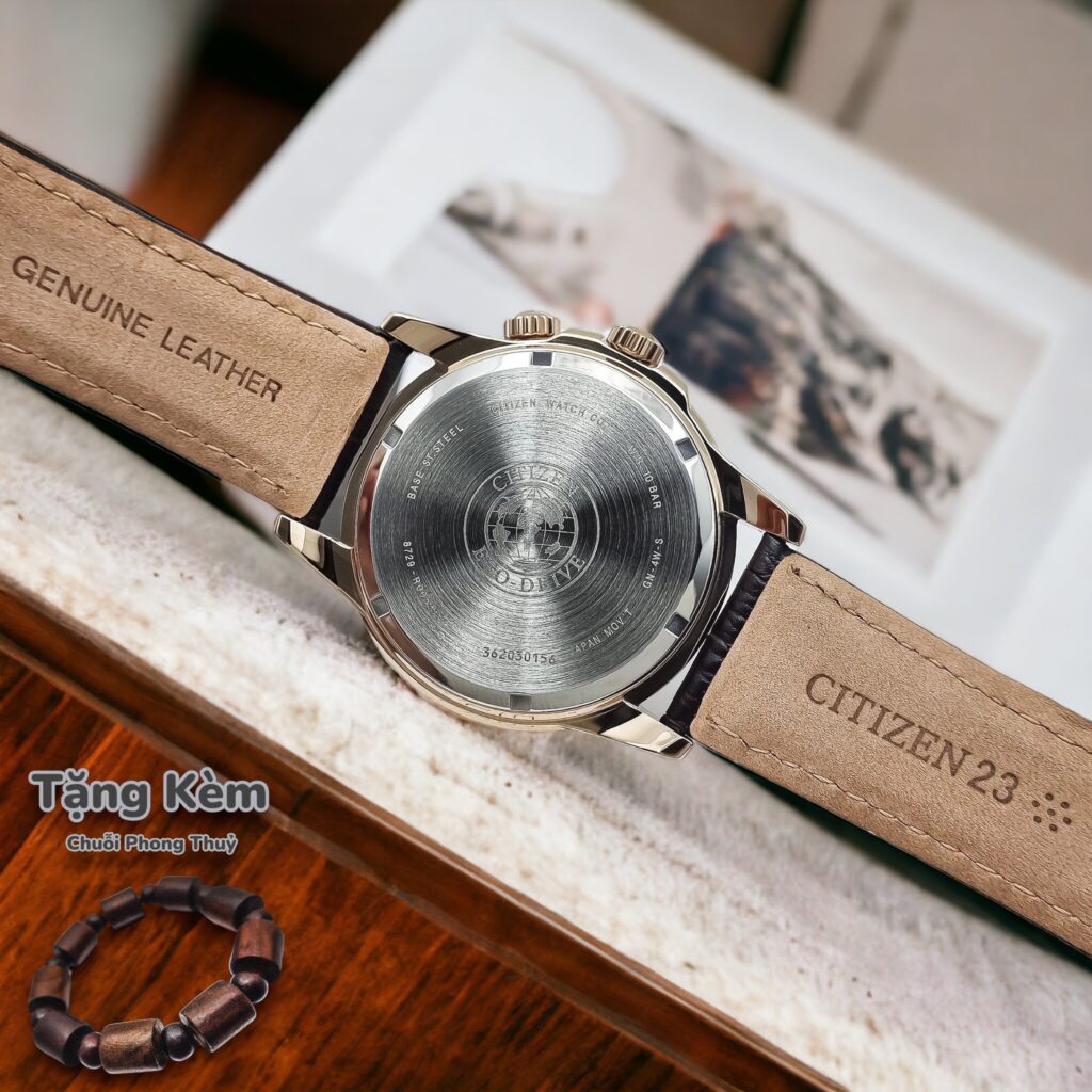 Đồng hồ Citizen Eco-Drive BU2023-12E chính hãng nam vàng hồng 44mm