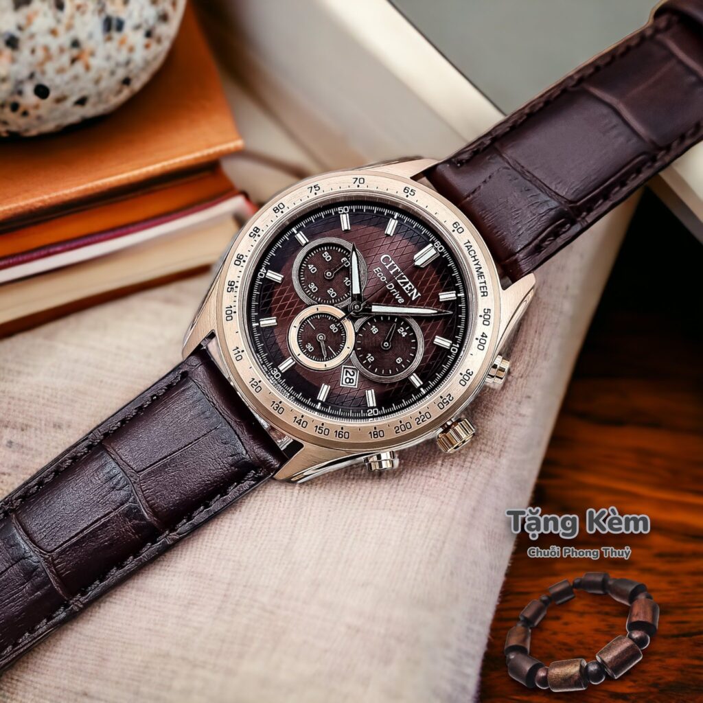 Đồng hồ Citizen Eco-Drive CA4452-17X chính hãng nam chronograph 43mm