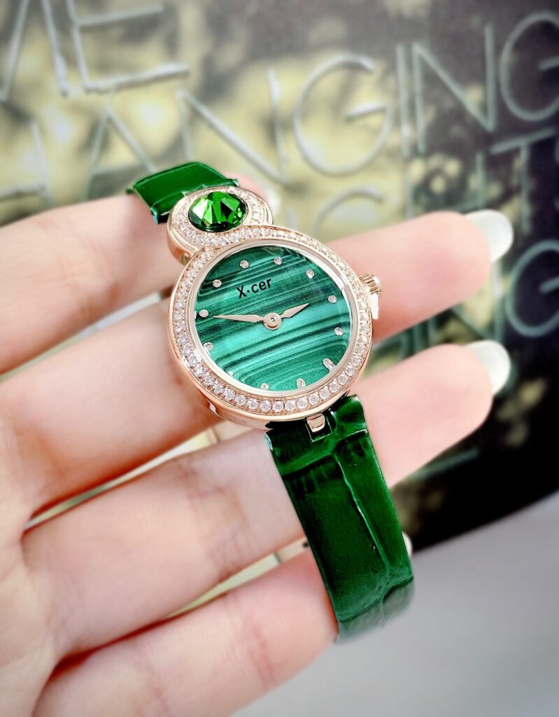 Đồng hồ X-Cer B0625 chính hãng nữ Rose Green 24mm