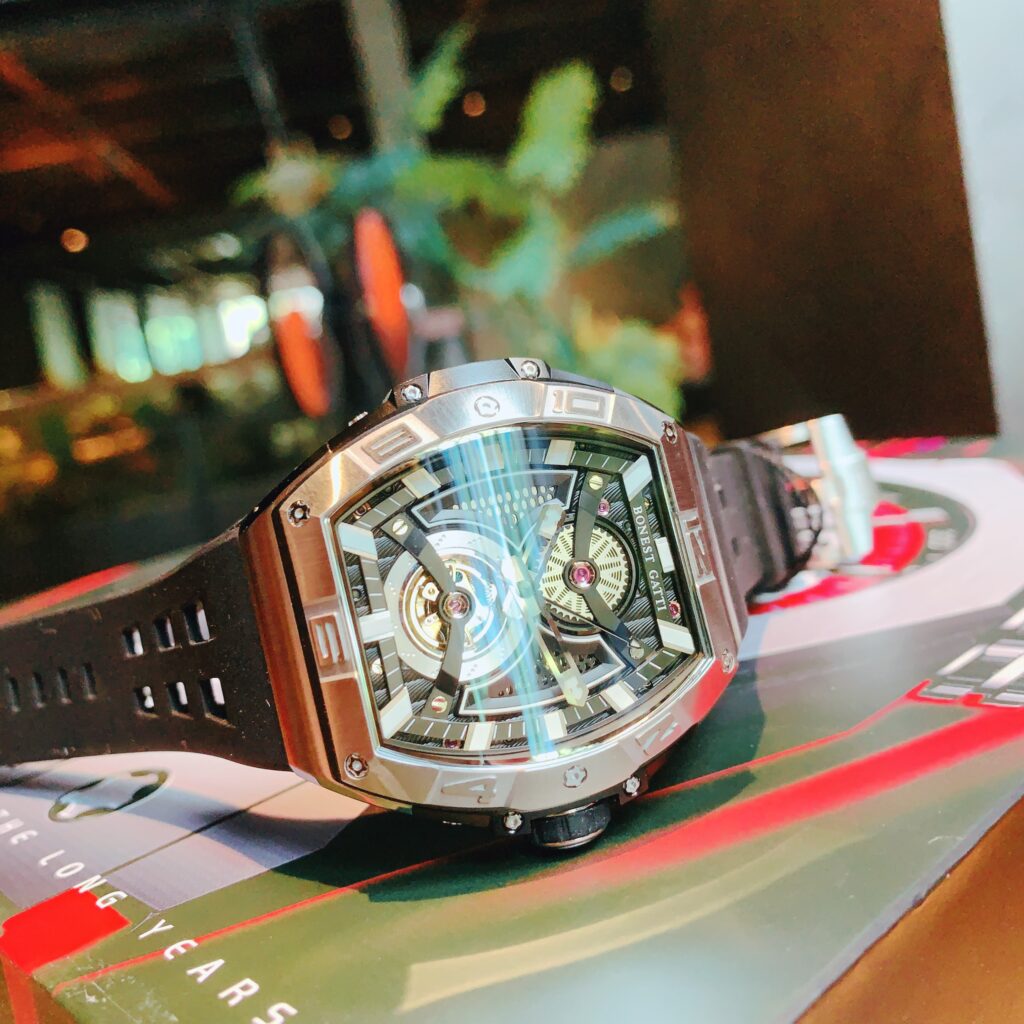 Đồng hồ Bonest Gatti Mechanical Wristwatch Luminous BG5701 dáng Tonneau nam chính hãng 44mm (2)