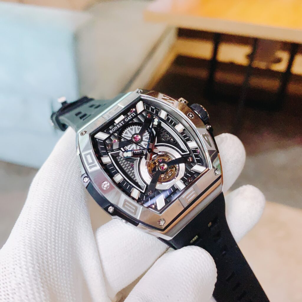 Đồng hồ Bonest Gatti Mechanical Wristwatch Luminous BG5701 dáng Tonneau nam chính hãng 44mm (2)