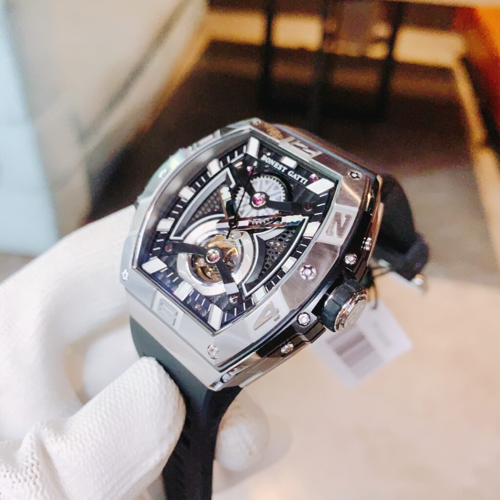 Đồng hồ Bonest Gatti Mechanical Wristwatch Luminous BG5701 dáng Tonneau nam chính hãng 44mm (2)