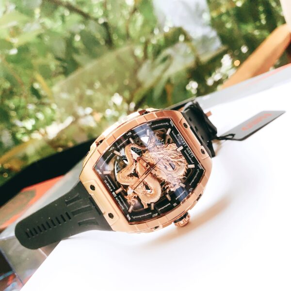 Đồng hồ Bonest Gatti rồng châu âu BG5606 màu rose gold chính hãng 45mm (2)