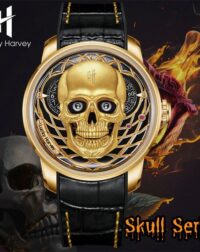 Đồng Hồ Lucky Harvey nam chính hãng skull dial automatic 43mm (1)