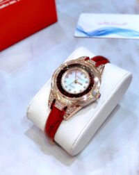 Đồng hồ nữ Melissa F12089 rose gold chính hãng thiết kế đá rơi mặt xà cừ 25mm (7)
