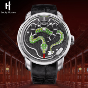 Đồng Hồ Lucky Harvey LH-Enamel Snake Mặt Rắn Chính Hãng 43mm (1)